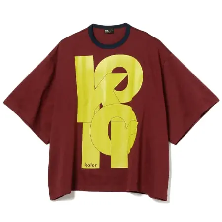 kolor(カラー) Tシャツ ロゴプリント ビッグＴシャツ