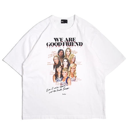 kolor(カラー) Tシャツ 度詰めコットン天竺プリントTシャツ