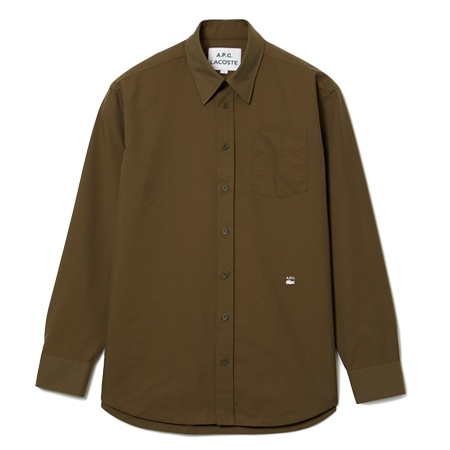LACOSTE(ラコステ) シャツ 『Lacoste x A.P.C.』 コットンギャバジンシャツ