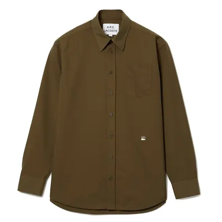 LACOSTE(ラコステ) シャツ 『Lacoste x A.P.C.』 コットンギャバジンシャツ