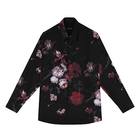 LAD MUSICIAN(ラッドミュージシャン) シャツ OIL PAINTING FLOWER BIG SHIRT