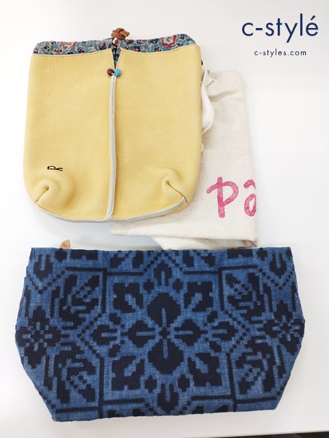 45R フォーティファイブアール 鹿革 ポーチ 0 パトアシュ エコバッグ 計3点