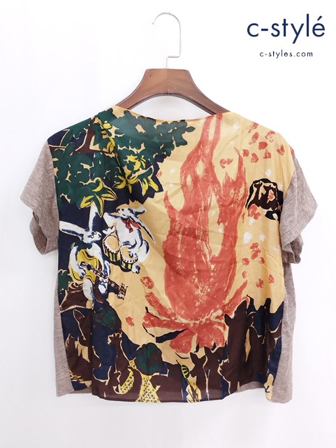 45R フォーティファイブアール 絵本バンダナTシャツ 0 マルチカラー シルク レディース
