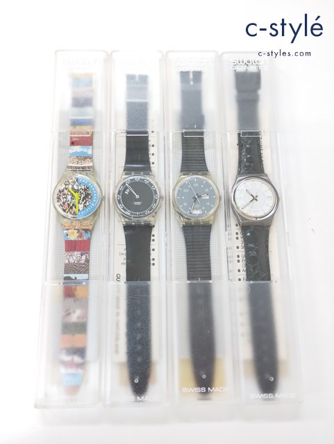 Swatch スウォッチ 腕時計 クォーツ Upside down GK182 GEORGE GX409 THEPEOPLE GZ126 OPENWINDOWS GK702 計4点