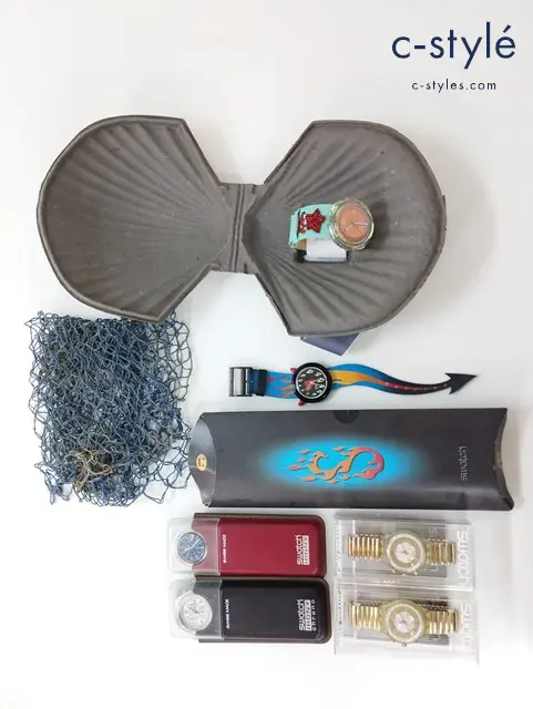 Swatch 腕時計 クォーツ GOLDEN GLOBE SCG101 IRONY chrono RICHESSE INTERIEURE YCS103 PMB103 PWZ106 計6点