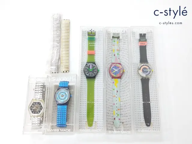Swatch 腕時計 クォーツ BLACK JADE Cod. GK158 MUSICALL SLN100 SLR100 JESS RUSH SSB100 SSK100 計7点