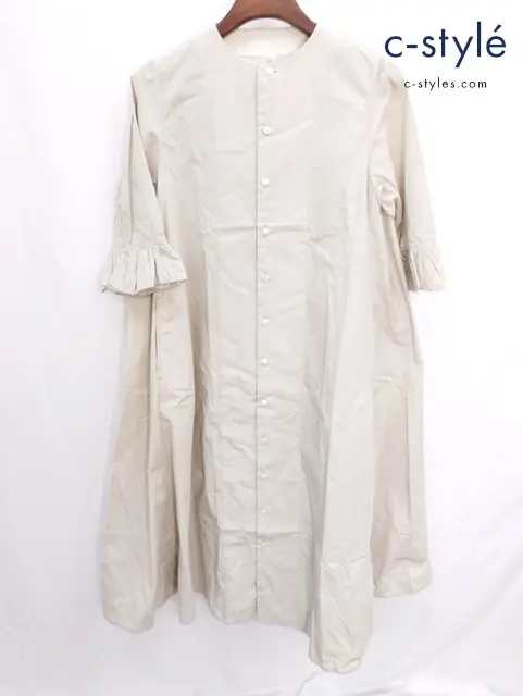 45R フォーティファイブアール ダンプのレフアドレス 2 ベージュ系 ワンピース コットン