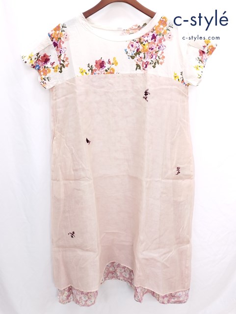 45R フォーティファイブアール インドカディのpuapuaドレス ピンク系 ワンピース