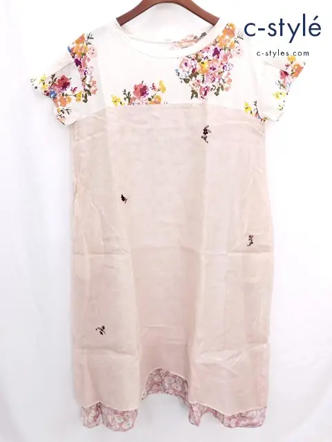 45R フォーティファイブアール インドカディのpuapuaドレス ピンク系 ワンピース