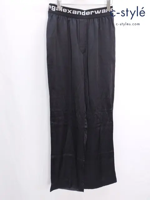 Alexander Wang アレキサンダーワン ロゴウエストバンドパンツ XS ブラック