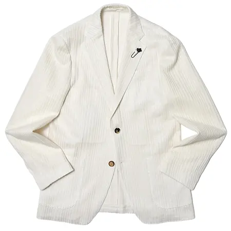 LARDINI(ラルディーニ) ジャケット LIKNITライクニット リネンレーヨンシャドーストライプ2Bジャケット ALKJ8Q041