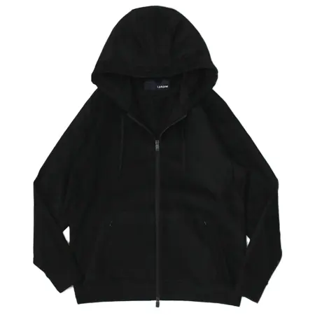 LARDINI(ラルディーニ) パーカー コットン ベルベットジャージー ZIP パーカー