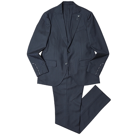 LARDINI(ラルディーニ) スーツ ADVANCEアドヴァンス ウールヘリンボーン3B1プリーツスーツ 86107AQ421