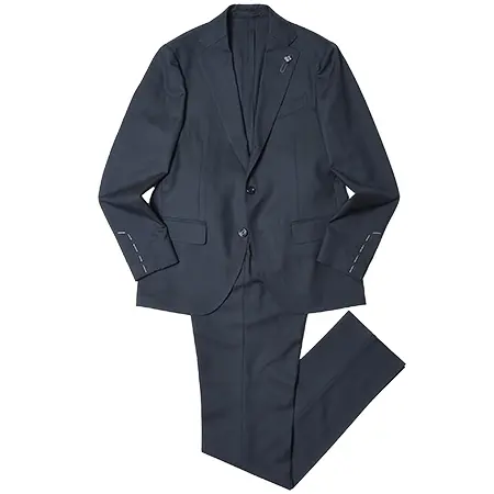 LARDINI(ラルディーニ) スーツ ADVANCEアドヴァンス ウールヘリンボーン3B1プリーツスーツ 86107AQ421