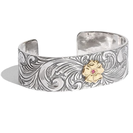 LARRY SMITH(ラリースミス) バングル 18K ROSE KARAKUSA BANGLE with RUBY