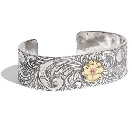 LARRY SMITH(ラリースミス) バングル 18K ROSE KARAKUSA BANGLE with RUBY