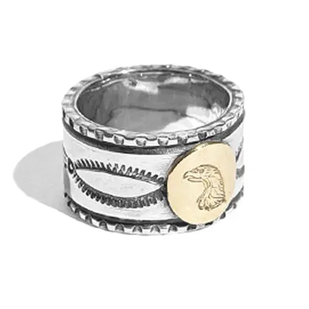 LARRY SMITH(ラリースミス) リング 18K POINT STAMP RING