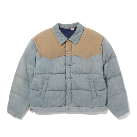LEVI’S(リーバイス) ジャケット X CLOT リバーシブルダウンジャケット ライトインディゴ DENIM PUFFER