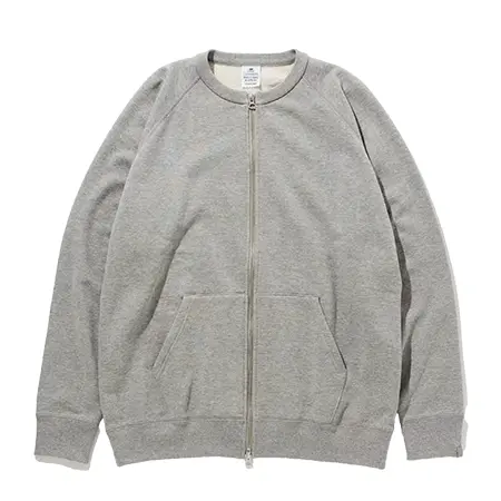 LOOPWHEELER(ループウィラー) カーディガン [LOOPWHEELER for LOWERCASE]ライトツリウラケ ZIPカーディガン