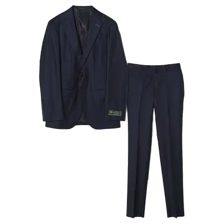 Loro Piana(ロロピアーナ) スーツ SHIPS: ロロピアーナ社製生地 オーストラリス ピンストライプ ネイビー スーツ