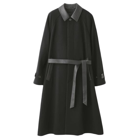 LOVELESS(ラブレス) コート ウールモッサー ベルテッドステンカラー