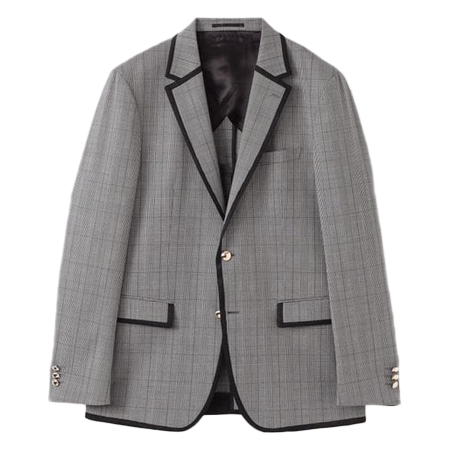 LOVELESS(ラブレス) ジャケット パイピング グレンチェックブレザー