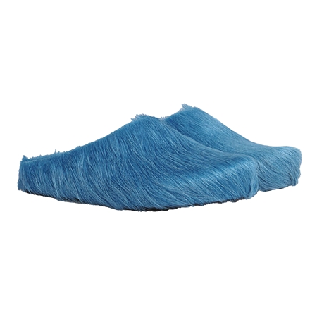 MARNI(マルニ) サンダル ブルー カーフヘアー製 ベアフットタイプのバックレスローファー