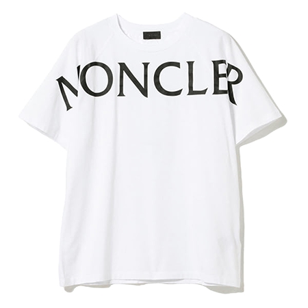 MONCLER(モンクレール) Tシャツ ビッグロゴ クルーネック Tシャツ