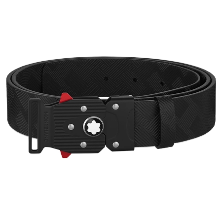 MONTBLANC(モンブラン) ベルト M LOCK 4810バックル プリント ブラック 35 mm レザーベルト