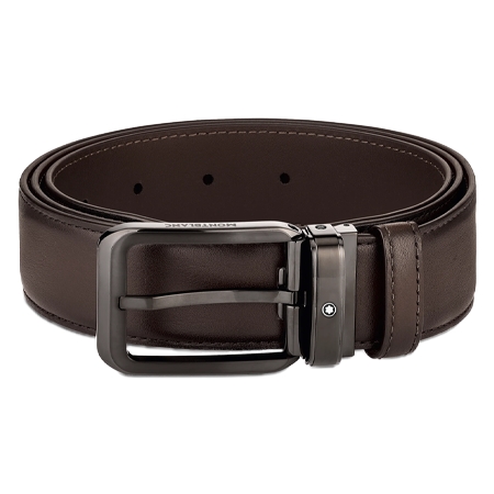 MONTBLANC(モンブラン) ベルト シェイデッドブラウン レザーベルト、35mm