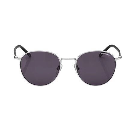 MONTBLANC(モンブラン) メガネ シルバーカラー メタルフレーム ラウンドサングラス