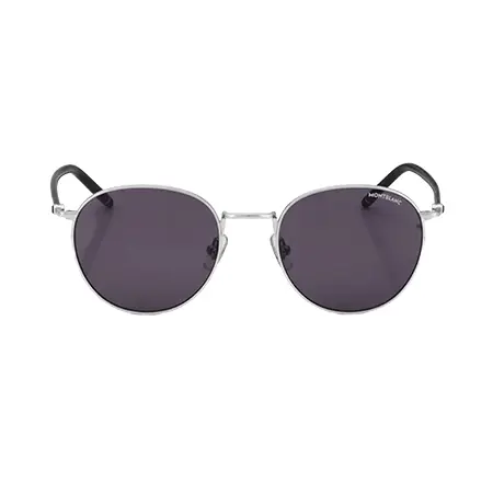 MONTBLANC(モンブラン) メガネ シルバーカラー メタルフレーム ラウンドサングラス