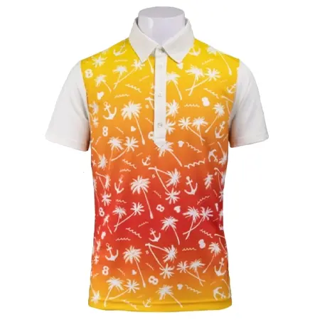 muta MARINE(ムータマリン) ポロシャツ パームツリー ポロシャツ