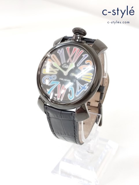 GaGa MILANO ガガミラノ 腕時計 ブラック マヌアーレ 46 スリム 5082