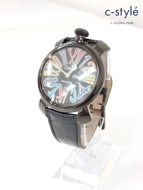 GaGa MILANO ガガミラノ 腕時計 ブラック マヌアーレ 46 スリム 5082