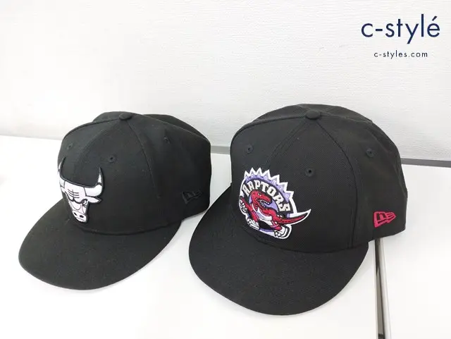 NEWERA ニューエラ キャップ 7・3/4 61.5ｃｍ ブラック NBA トロント・ラプターズ TOR シカゴ・ブルズ CHI