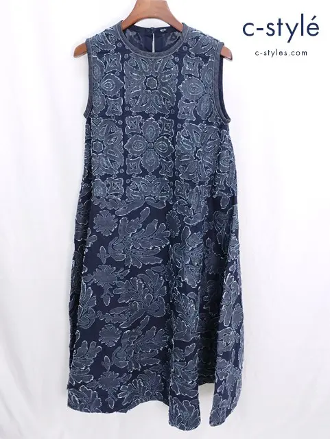 45R フォーティファイブアール ボンディングオパールのドレス インディゴ ワンピース