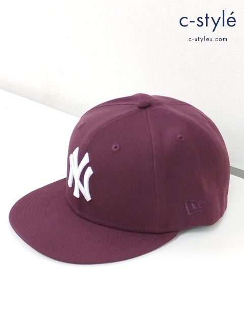 NEWERA ニューエラ キャップ 7・3/4 61.5cm レッド系×グレー系 NY ニューヨーク・ヤンキース WorldSeries 2000