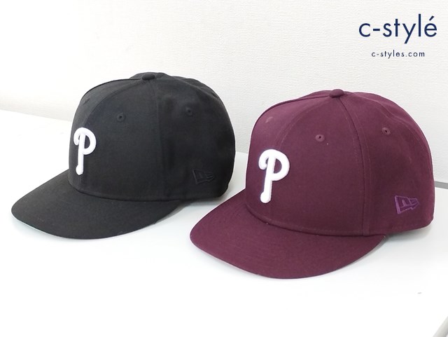 NEWERA キャップ 7・7/8 62.5cm ブラウン系×グレー系 ブラック×グリーン系 P ピッツバーグ・パイレーツ 計2点