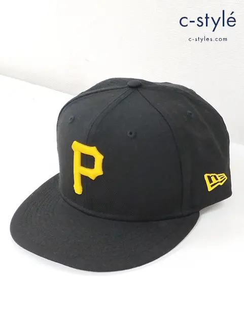 NEWERA キャップ 7・3/4 61.5cm ブラック×グレー系 P ピッツバーグ・パイレーツ WORLD SERIES 6パネル 59FIFTY
