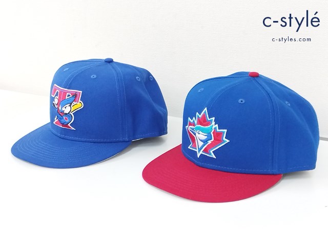 NEWERA キャップ 7・7/8 62.5cm ブルー×グレー系 マルチカラー TORONTO BLUE JAYS トロントブルージェイズ