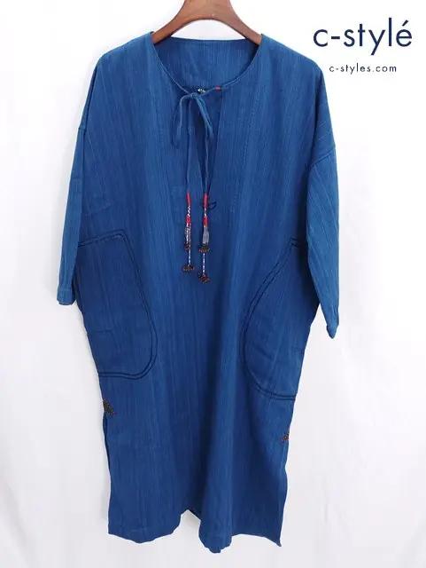 45R フォーティファイブアール ワンピース 0 インディゴ ビーズ