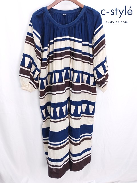 45R フォーティファイブアール ワンピース 0 マルチカラー 総柄 コットン