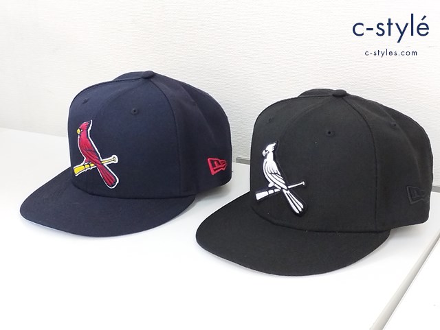 NEWERA キャップ 7・7/8 62.5cm ブラック ネイビー STL All Star Game 2009 WORLD SERIES CHAMPIONS 2011