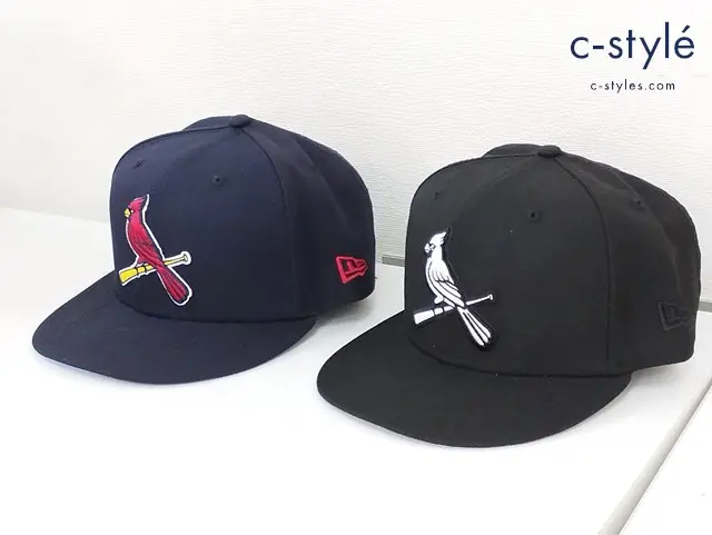 NEWERA キャップ 7・7/8 62.5cm ブラック ネイビー STL All Star Game 2009 WORLD SERIES CHAMPIONS 2011