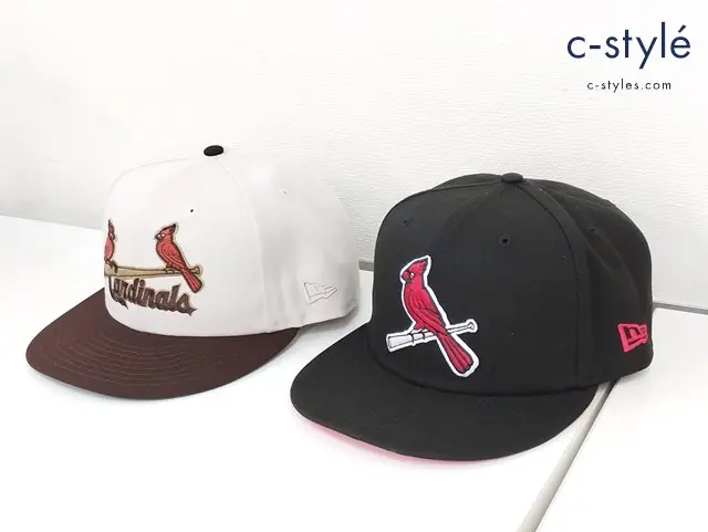 NEWERA キャップ ブラック 7・7/8 62.5cm ブラウン系 7・3/4 61.5cm セントルイス・カージナルス STL 59FIFTY