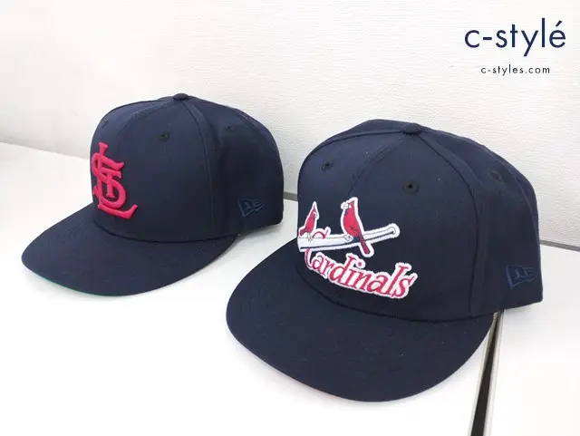 NEWERA ニューエラ キャップ 7・3/4 61.5cm ネイビー 7・7/8 62.5ｃｍ セントルイス・カージナルス STL