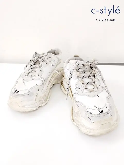 BALENCIAGA バレンシアガ スニーカー 25cm ホワイト トリプルS レディース