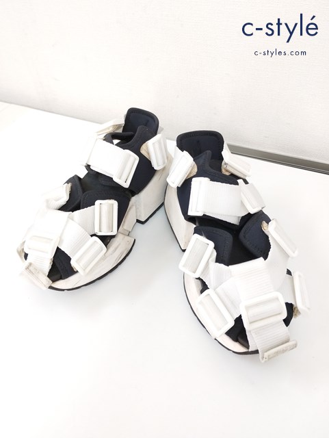 MM6 Maison Margiela メゾンマルジェラ サンダル 36 ホワイト×ブラック プラットフォームランナー
