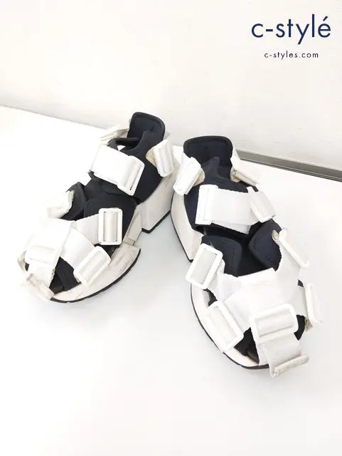 MM6 Maison Margiela メゾンマルジェラ サンダル 36 ホワイト×ブラック プラットフォームランナー